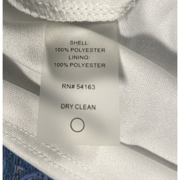 Tommy Hilfiger Women's Sz 14 Midi Dress Blue Paisley Flutter Sleeve Tiered Boho - Picture 4 of 6